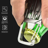 12-in-1 Stainless Steel Keychain Multitool Folding Camping Tool