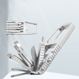 12-in-1 Stainless Steel Keychain Multitool Folding Camping Tool