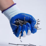 12 Pairs Anti Slip Nitrile Coated Work Gloves Wear Resistant Safety Gloves