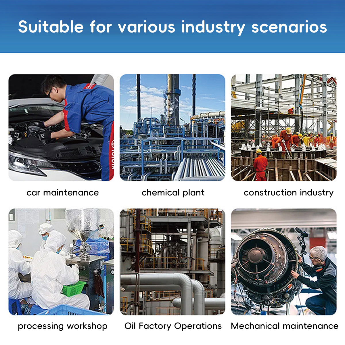 12 Pairs Anti Slip Nitrile Coated Work Gloves Wear Resistant Safety Gloves