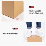 50 PCS Long Strip Carton Boxes Flat Square Shipping Storage