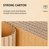 50 PCS Long Strip Carton Boxes Flat Square Shipping Storage