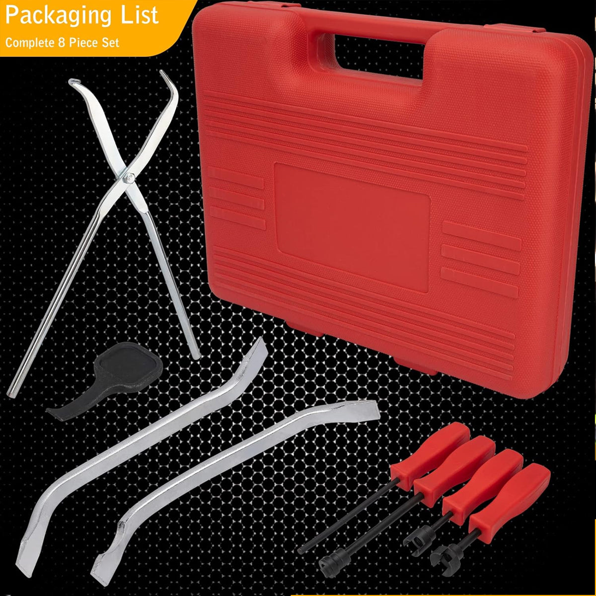 8PCS Brake Repair Tool Set for Pad Caliper and Spring Service