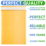 Bubble Mailer Bags Yellow 25PCS Shipping Packaging