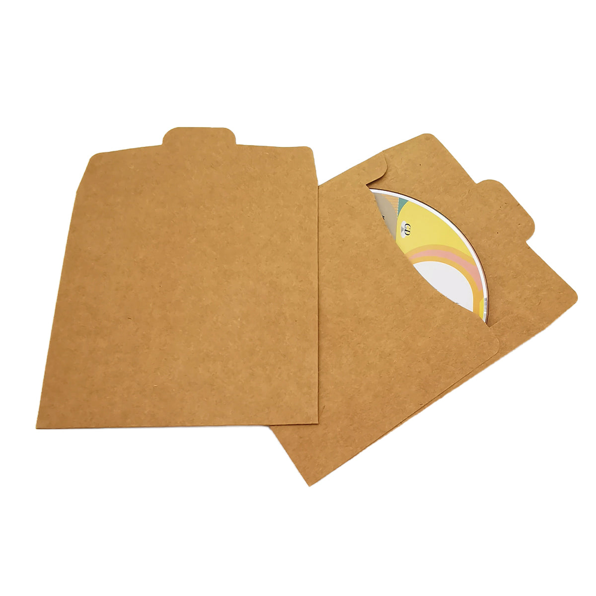 50PCS Kraft Paper CD Envelopes Brown Card Document Holders
