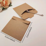 50PCS Kraft Paper CD Envelopes Brown Card Document Holders