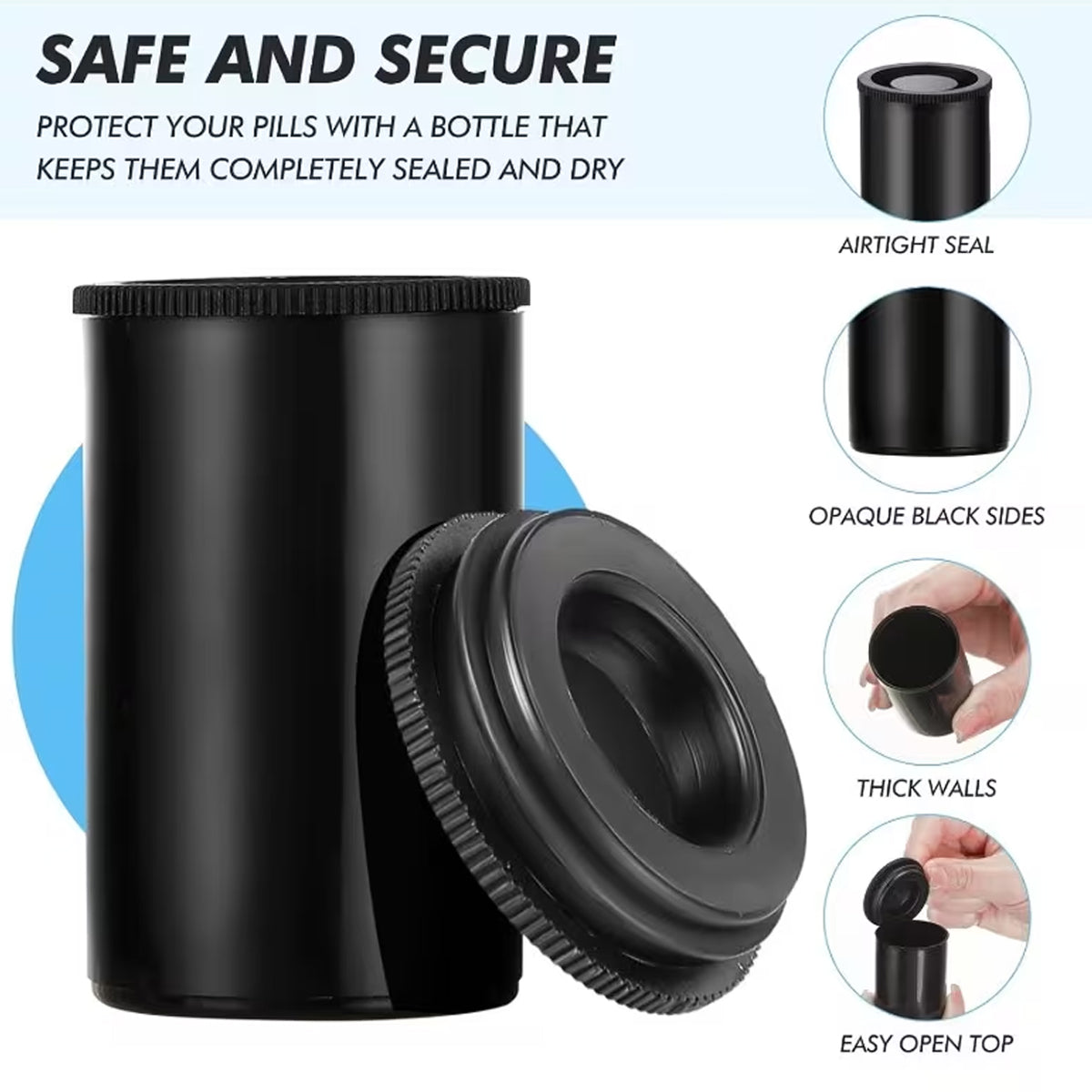 20PCS Mini Plastic Tube Seal Storage Boxes for Warehouse Small Parts