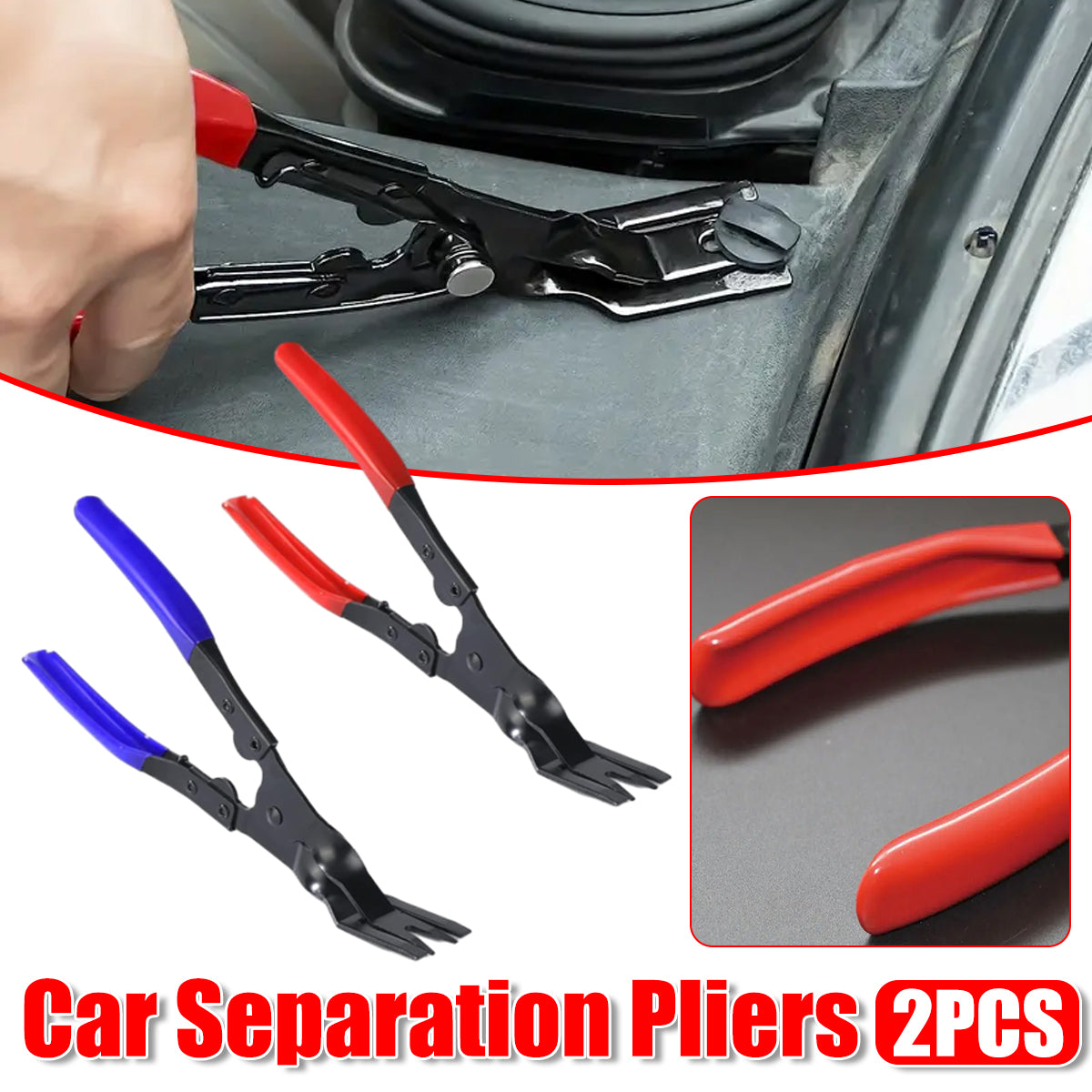 2PCS Car Lamp Plier Auto Clip Remover Repair Tool