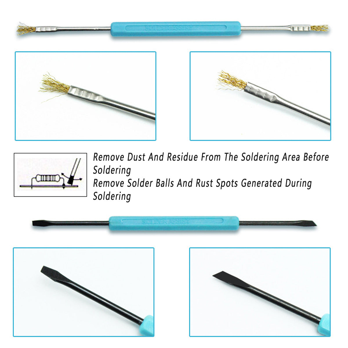 6pcs Soldering Iron Repair Flux Tool Kit for Electronics