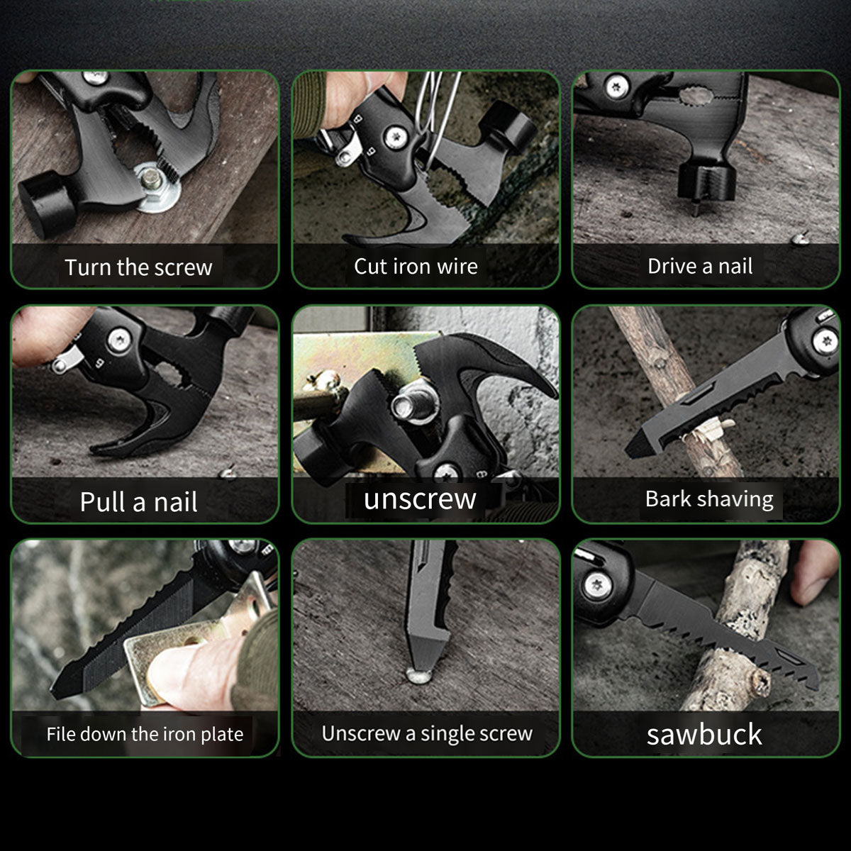 Multi-Purpose Crate Hammer with Pliers & Nail Lifter