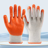 12 Pairs Latex Coated Anti Slip Work Gloves Wear Resistant