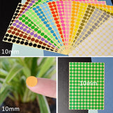 Round Coloured Dot Stickers 8mm–50mm Adhesive Label Set