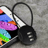 Combination Lock Padlock 3 Digit Security 1PC for Bike Shelves
