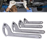 Adjustable 9-Piece C-Shaped Pin Spanner Wrench Set for Bearing Nuts
