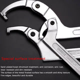 Adjustable 9-Piece C-Shaped Pin Spanner Wrench Set for Bearing Nuts