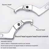 Adjustable 9-Piece C-Shaped Pin Spanner Wrench Set for Bearing Nuts