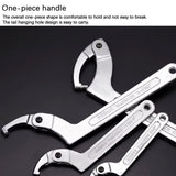 Adjustable 9-Piece C-Shaped Pin Spanner Wrench Set for Bearing Nuts
