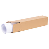 50 PCS Long Strip Carton Boxes Flat Square Shipping Storage