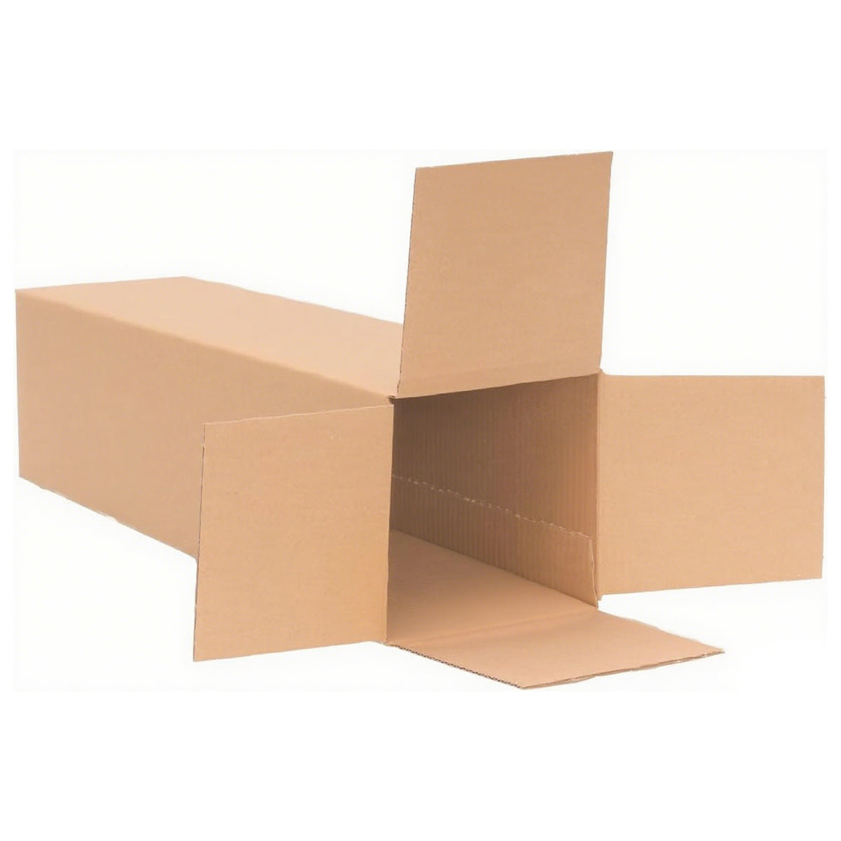 50 PCS Long Strip Carton Boxes Flat Square Shipping Storage