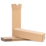 50 PCS Long Strip Carton Boxes Flat Square Shipping Storage