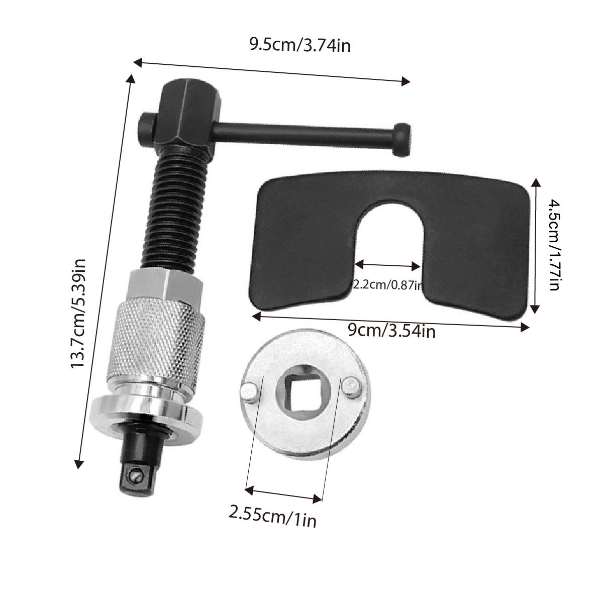 3PCS Disc Brake Caliper Piston Rewind Tool Set