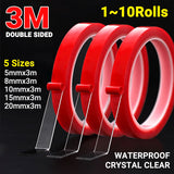 Double-Sided Clear Acrylic Foam Mounting Tape Strong Gel Adhesive