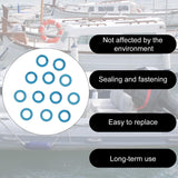 Marine Drain Screw Gasket Seal Set 12pcs