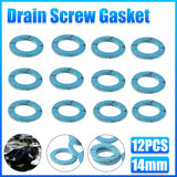 Marine Drain Screw Gasket Seal Set 12pcs
