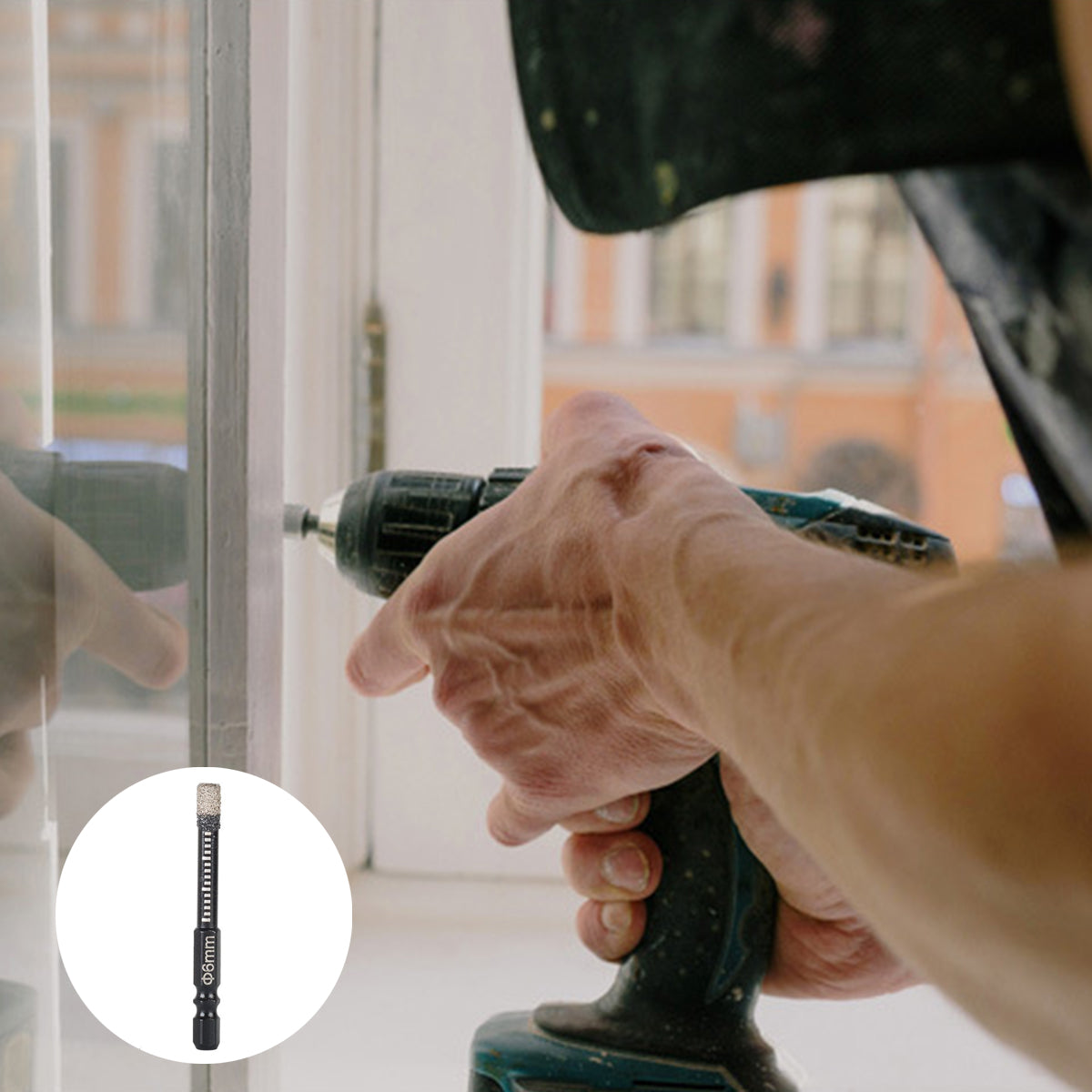 5PCS 6mm Dry Diamond Core Drill Bits for Tile Marble Granite