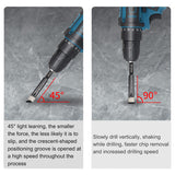 5PCS 6mm Dry Diamond Core Drill Bits for Tile Marble Granite