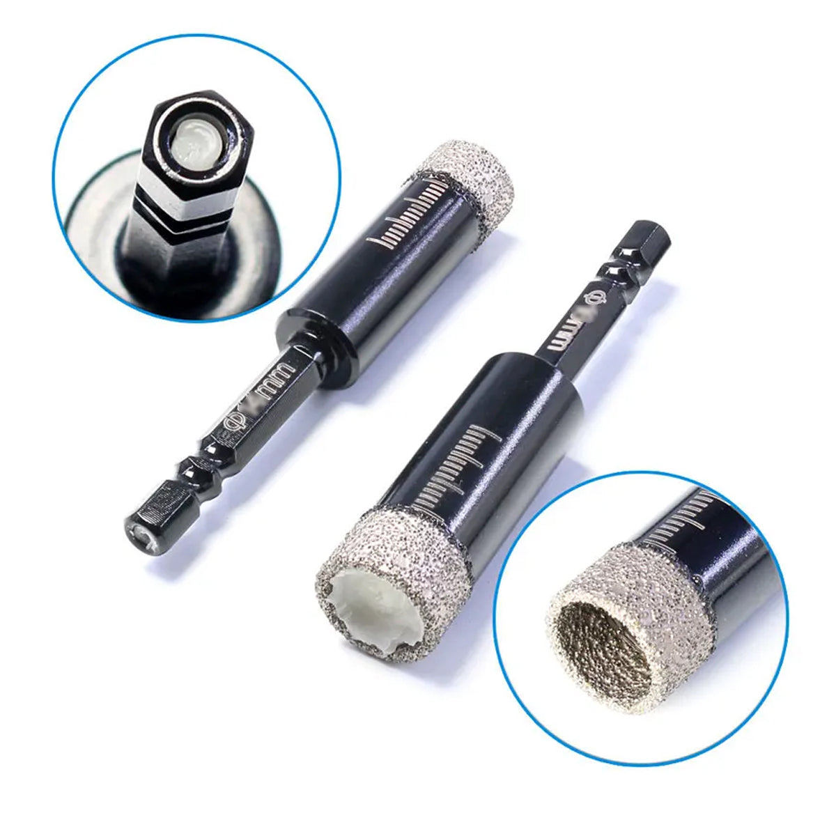 5PCS 6mm Dry Diamond Core Drill Bits for Tile Marble Granite