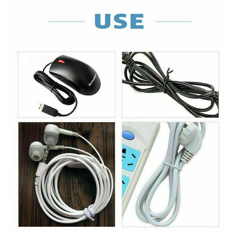 Metallic Twist Ties Plastic Cable Cord Reusable Wire Candy Bag