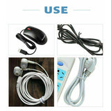 Metallic Twist Ties Plastic Cable Cord Reusable Wire Candy Bag