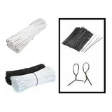 Metallic Twist Ties Plastic Cable Cord Reusable Wire Candy Bag