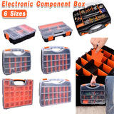 Clear Plastic Storage Box Multi Compartment Small Parts Organizer