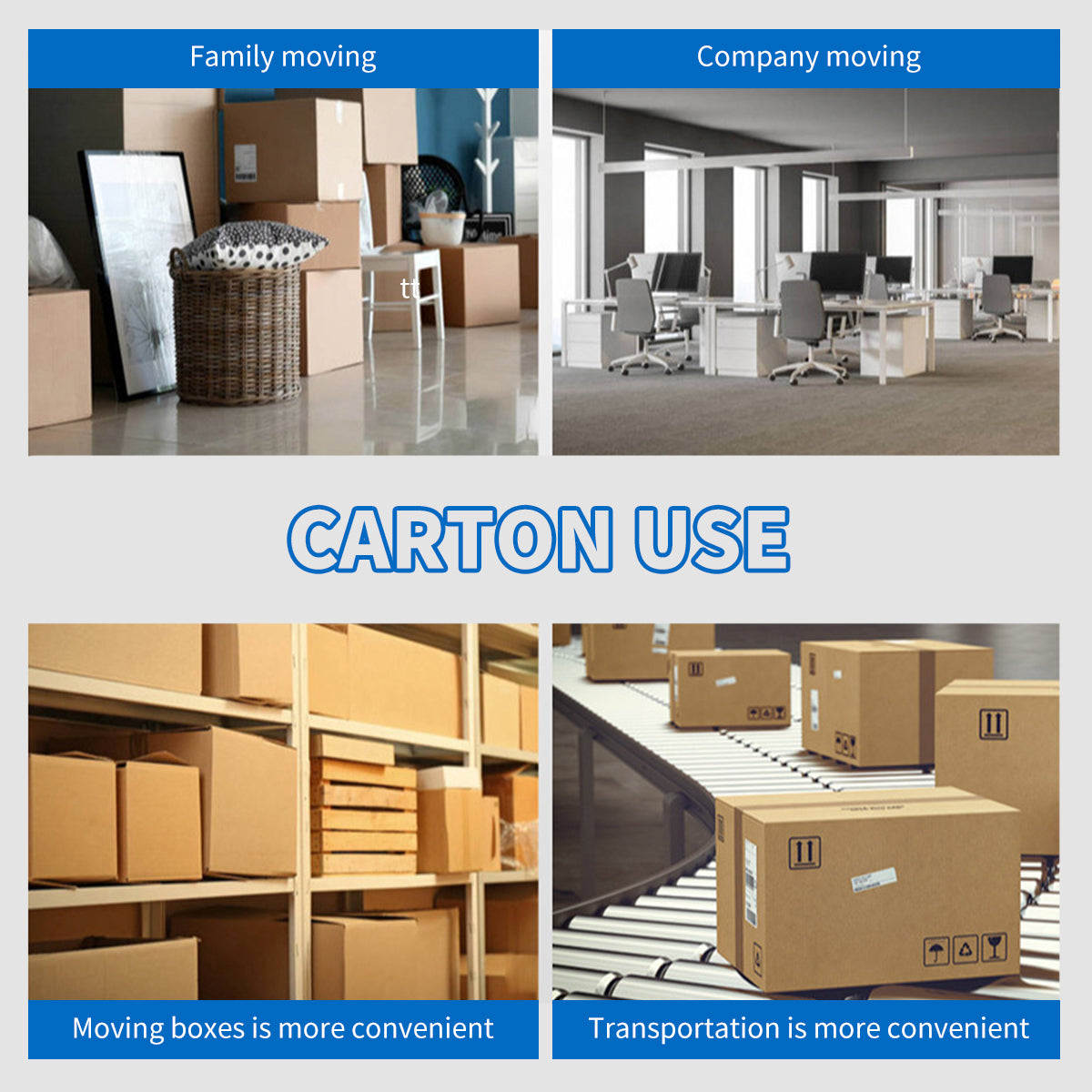 Heavy Duty Moving Boxes Large Cardboard Packing Cartons