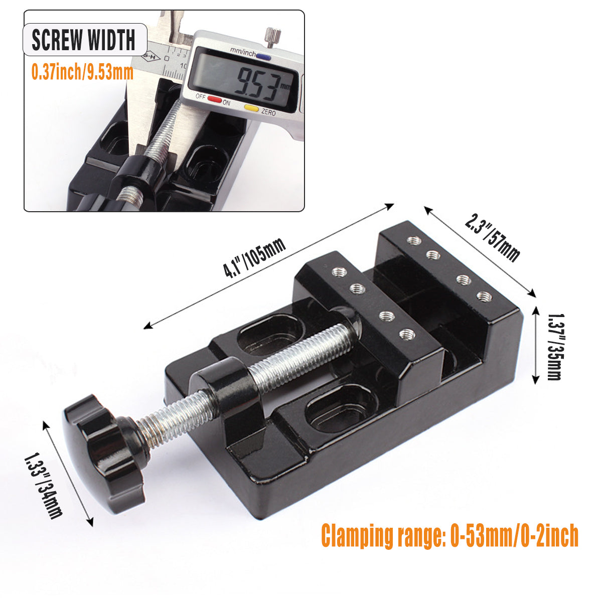Mini Flat Clamp Table Vise Bench Drill Press Vice DIY Tools