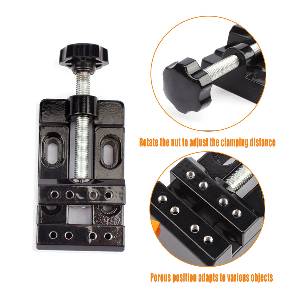 Mini Flat Clamp Table Vise Bench Drill Press Vice DIY Tools