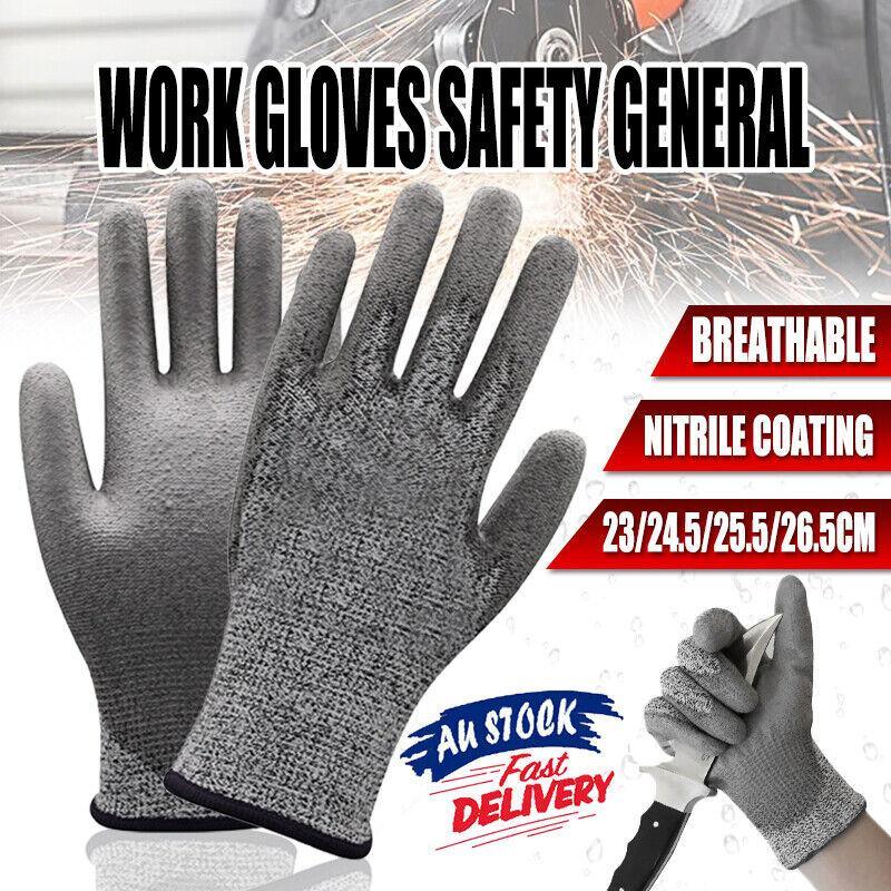Work Gloves Safety General Purpose Sandy Nitrile Foam Hand Protection