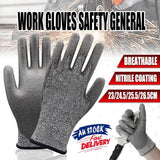 Work Gloves Safety General Purpose Sandy Nitrile Foam Hand Protection
