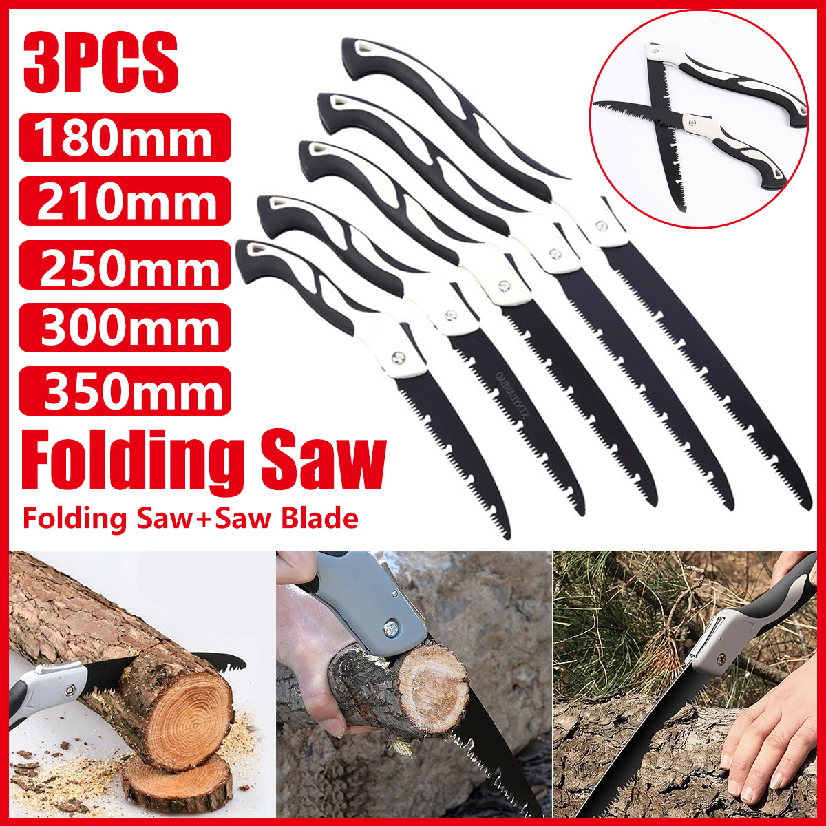 Folding Outdoor Hand Saw Portable Pruning Garden Tree Tool