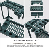 Tool Storage Rack Garden Shed Garage Organizer Handle Holder Wall Mount Farm