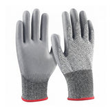 Cut Resistant Work Gloves PU Coated Safety Gloves 5Pairs