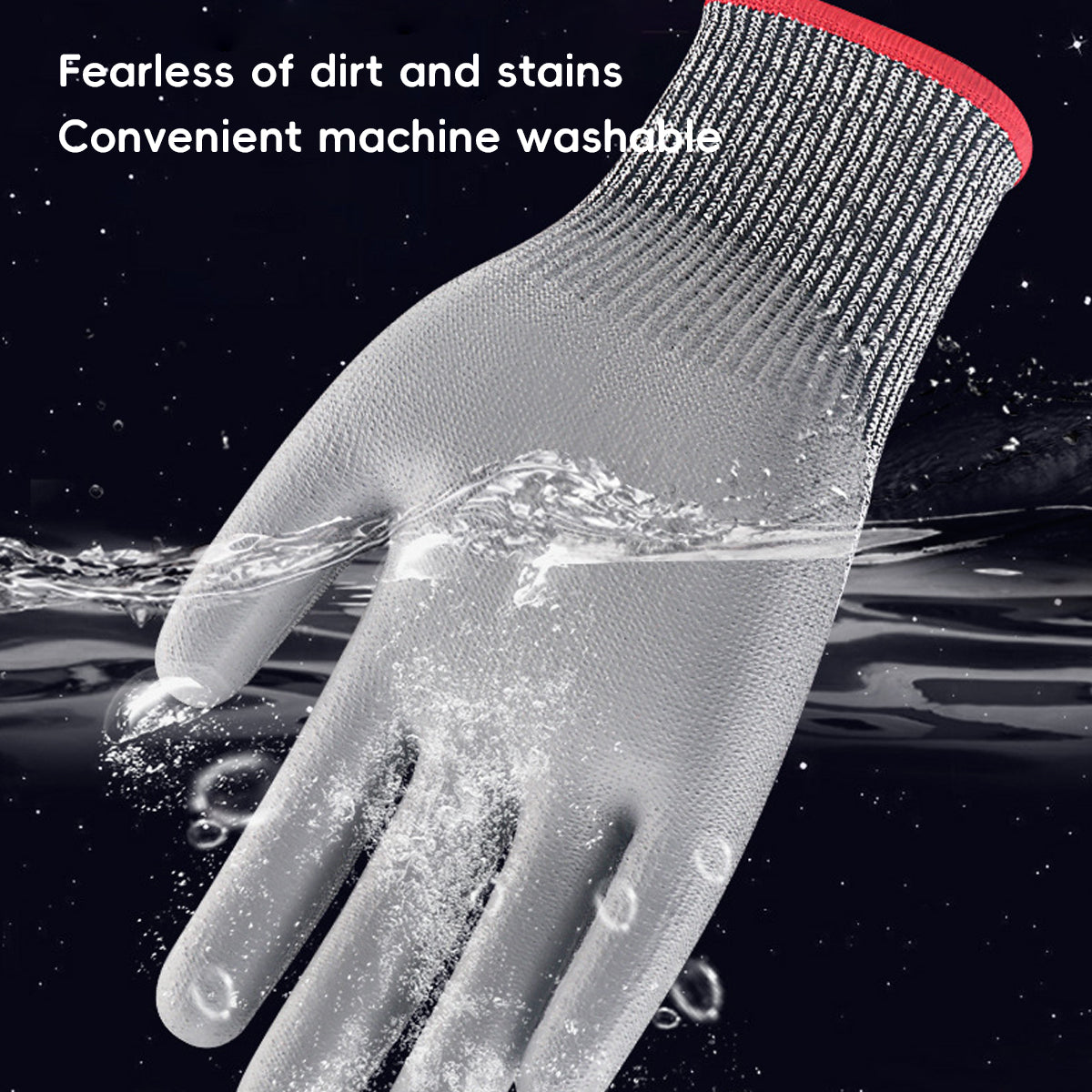 Cut Resistant Work Gloves PU Coated Safety Gloves 5Pairs