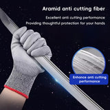 Cut Resistant Work Gloves PU Coated Safety Gloves 5Pairs