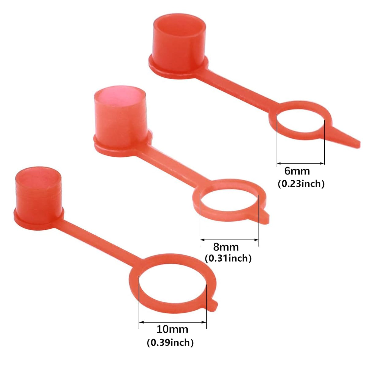 80pcs Grease Nipple Caps M6/M8/M10 Dust-Proof Oil Nozzle Covers