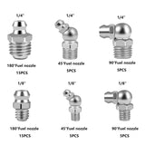 50PCS Hydraulic Grease Zerk Fittings Assortment Lubrication Kit