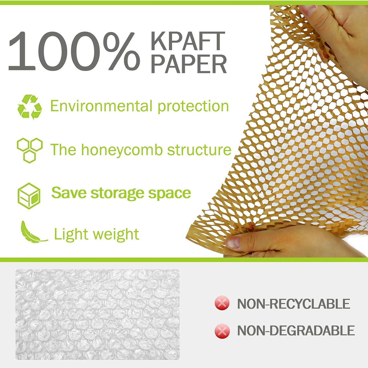 Honeycomb Kraft Paper Wrap Roll Eco Packaging Cushion Paper