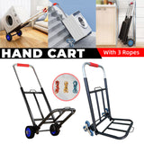 Folding Portable Hand Cart Heavy Duty Transport Trolley 100KG for Warehouse Use