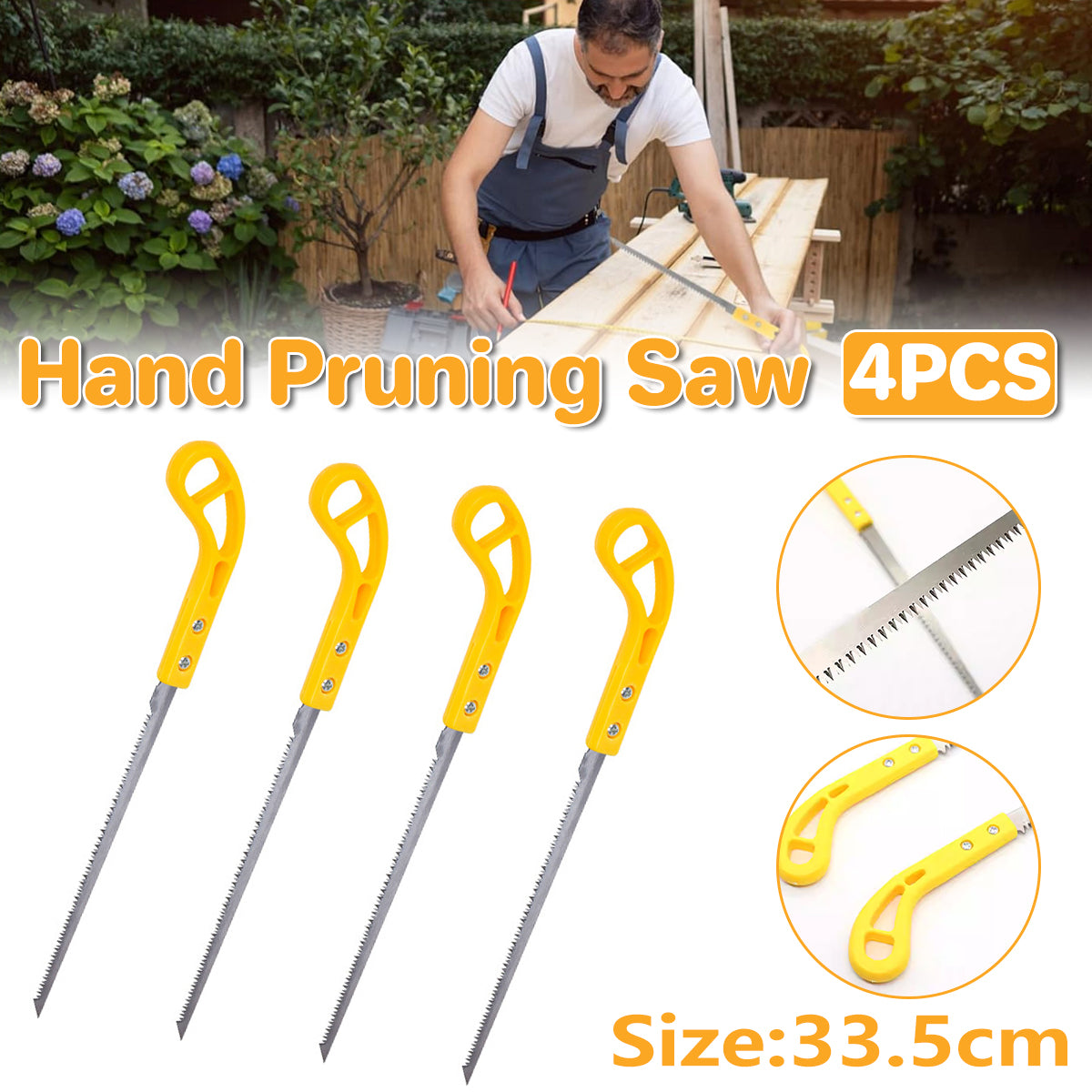 4PCS Mini Garden Hand Saws for Tree Branches Household Use